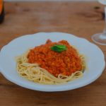Vegetáriánus bolognai spagetti