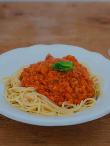 Vegetariánske bolonské špagety
