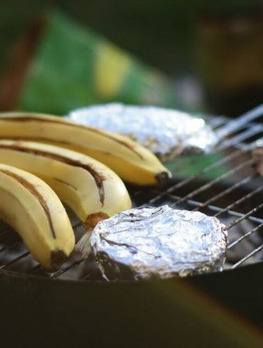 Banane la grătar cu mascarpone delicios